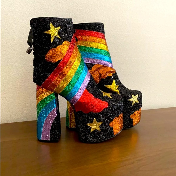 current mood rainbow boots
